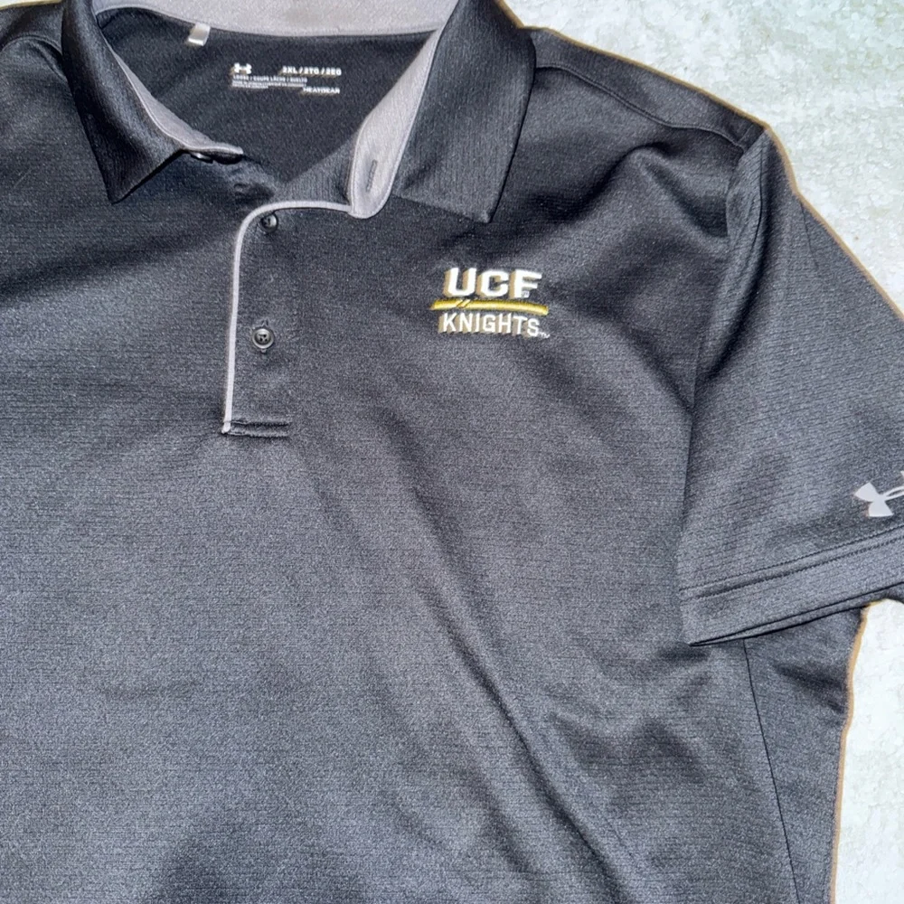 University Central Florida UCF Knights Under Armour MENS XXL 2XL Golf Polo Shirt - Picture 5 of 7